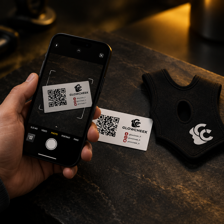 Scan du QR code GlowCheek